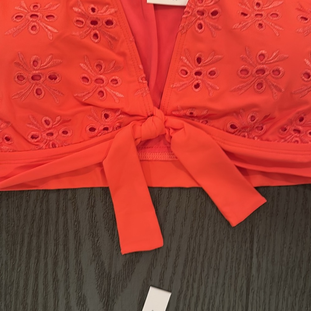 Bleu Rod Beattie Orange Eyelet Bikini Set -New 🌴🌴🌴 - Picture 5 of 11
